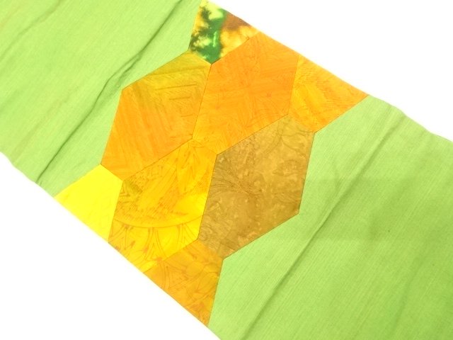 JAPANESE NAGOYA OBI / KIKKO PATTERN / KIRIBAME STYTLE